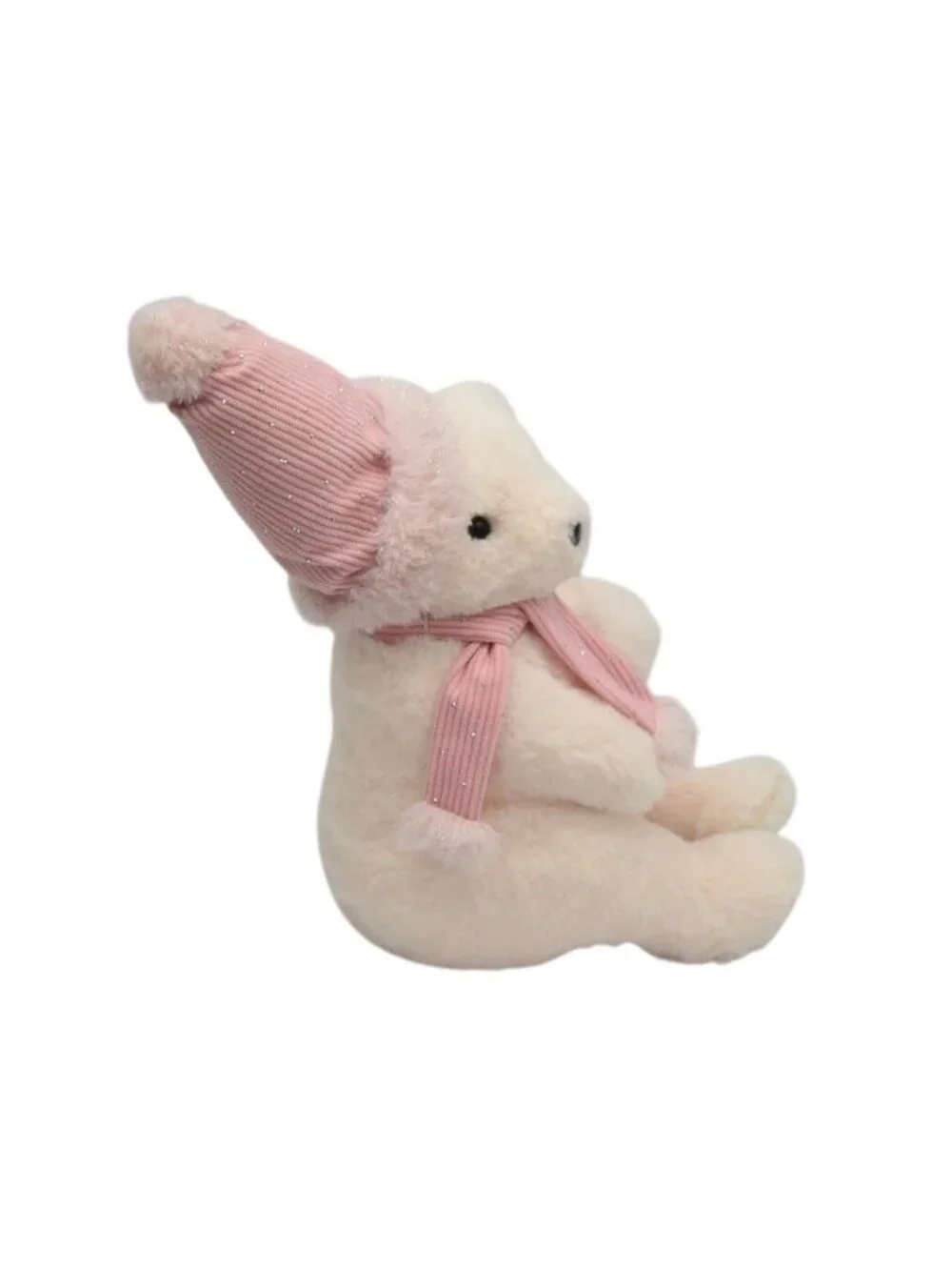 Cupcakes and Cashmere Plush Bear Pink Hat & Scarf Christmas Winter Pinkmas